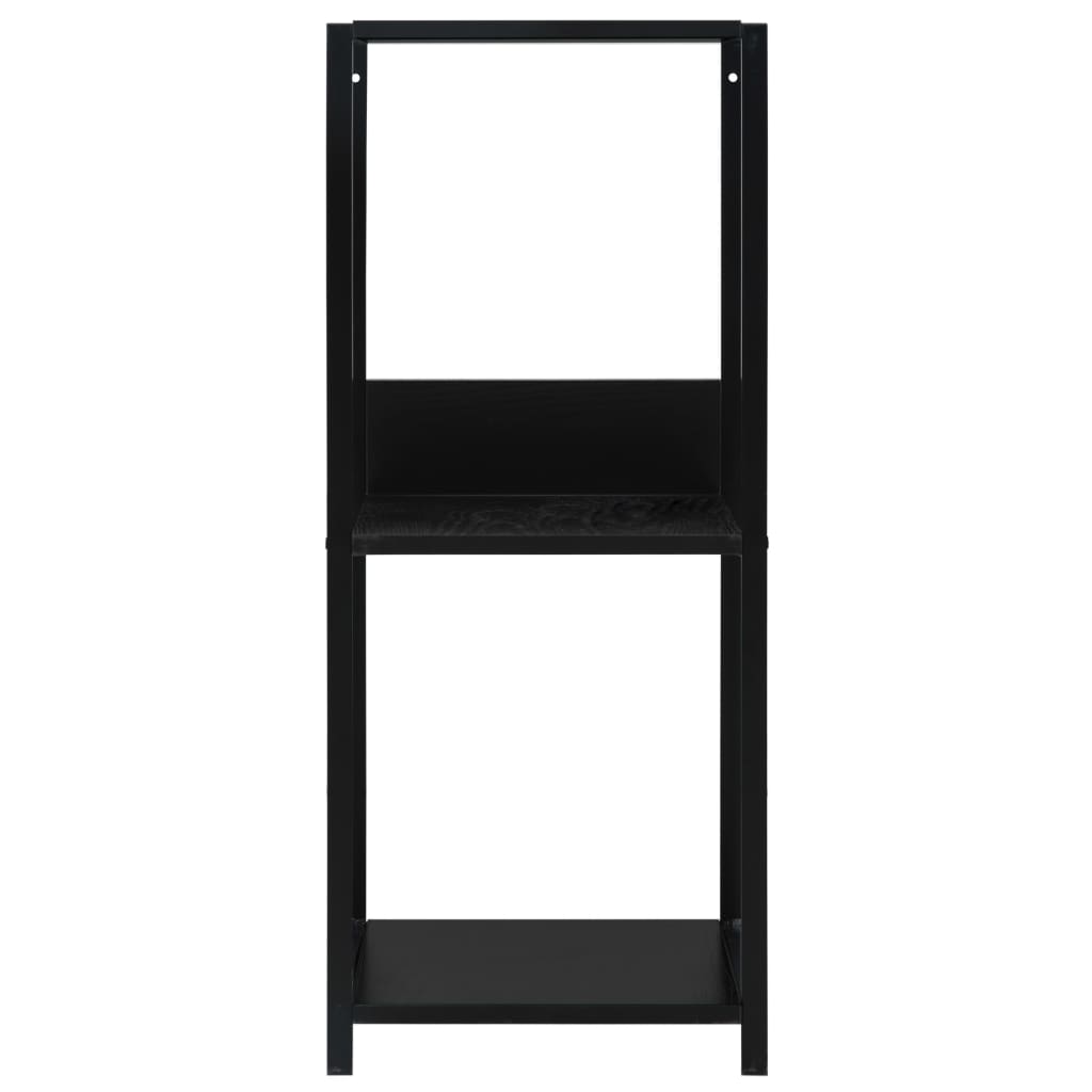 Scaffale Libri Piccolo Dritto Nero 33,5x39,6x79,7cm Multistrato | homemem39