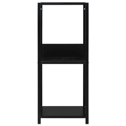 Scaffale Libri Piccolo Dritto Nero 33,5x39,6x79,7cm Multistrato | homemem39
