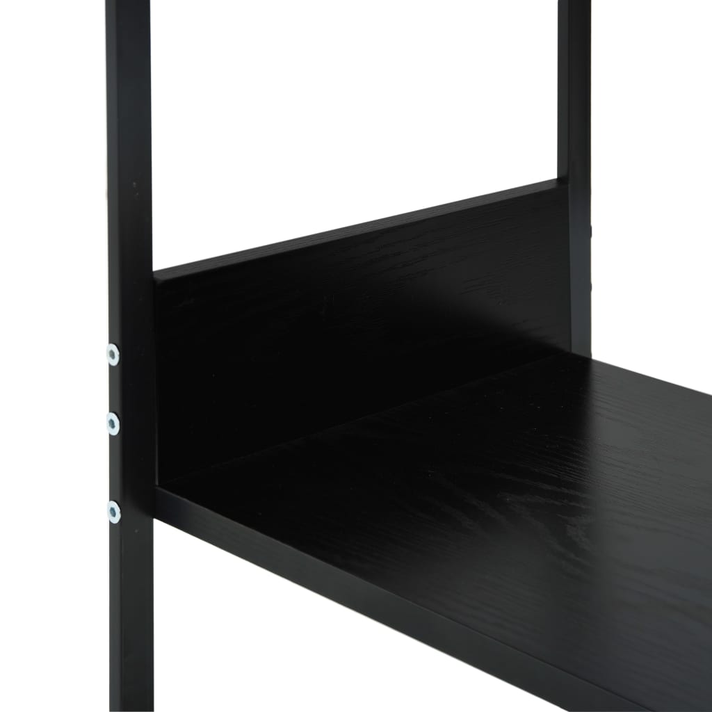 Scaffale Libri Piccolo Dritto Nero 33,5x39,6x79,7cm Multistrato | homemem39