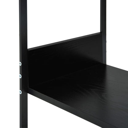 Scaffale Libri Piccolo Dritto Nero 33,5x39,6x79,7cm Multistrato | homemem39