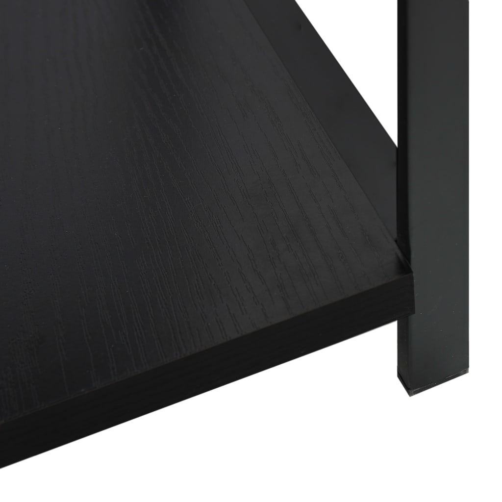 Scaffale Libri Piccolo Dritto Nero 33,5x39,6x79,7cm Multistrato | homemem39