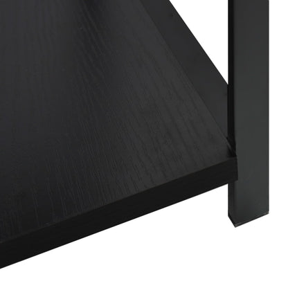 Scaffale Libri Piccolo Dritto Nero 33,5x39,6x79,7cm Multistrato | homemem39