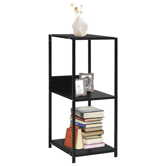 Scaffale Libri Piccolo Dritto Nero 33,5x39,6x79,7cm Multistrato | homemem39