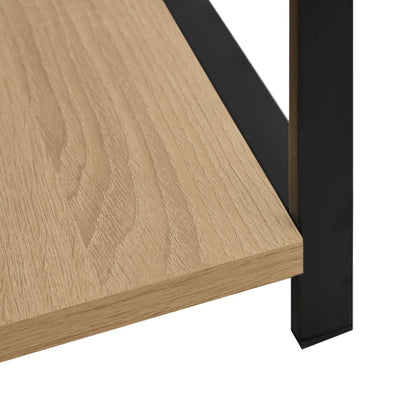 Libreria Piccola Dritta Nera Rovere 33,5x39,6x79,7 Multistrato | homemem39