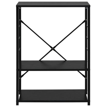Mobile per Microonde Nero 60x39,6x79,5 cm Legno Multistrato - homemem39