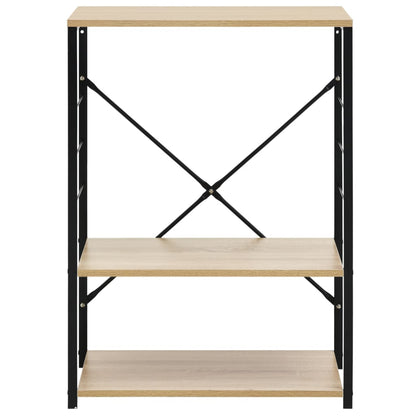 Mobile Microonde Nero e Rovere 60x39,6x79,5cm Legno Multistrato - homemem39