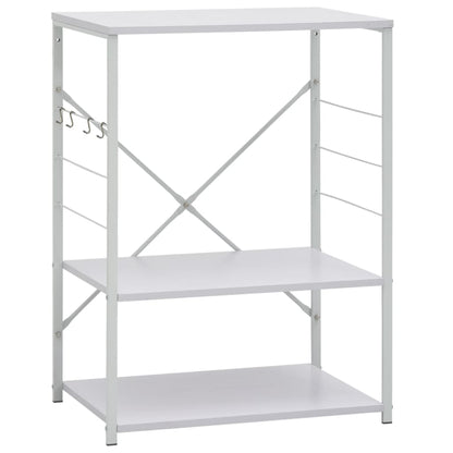 Mobile per Microonde Bianco 60x39,6x79,5 cm Legno Multistrato - homemem39