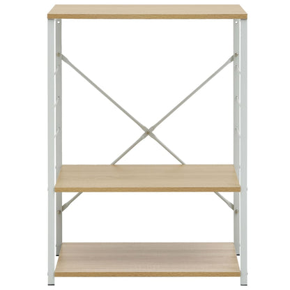 Mobile Microonde Bianco Rovere 60x39,6x79,5cm Legno Multistrato - homemem39