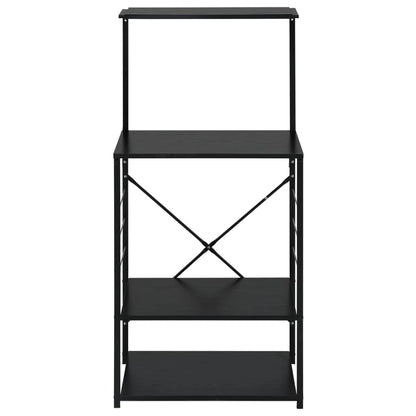 Mobile per Microonde Nero 60x39,6x123 cm Legno Multistrato - homemem39