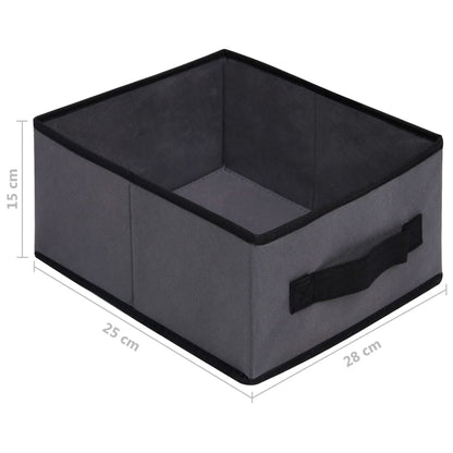 Armadietto con 6 Cassetti 55x29x55 cm Grigio in Acciaio | homemem39