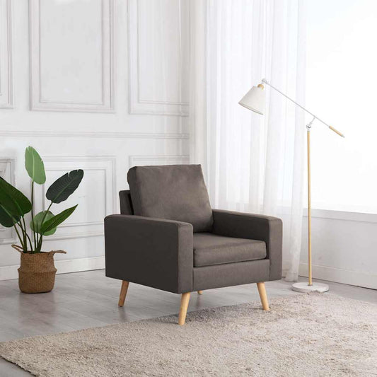 Dove Gray Armchair in Fabric