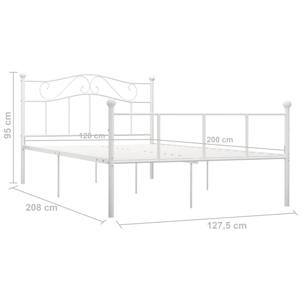 Giroletto Bianco in Metallo 120x200 cm | homemem39