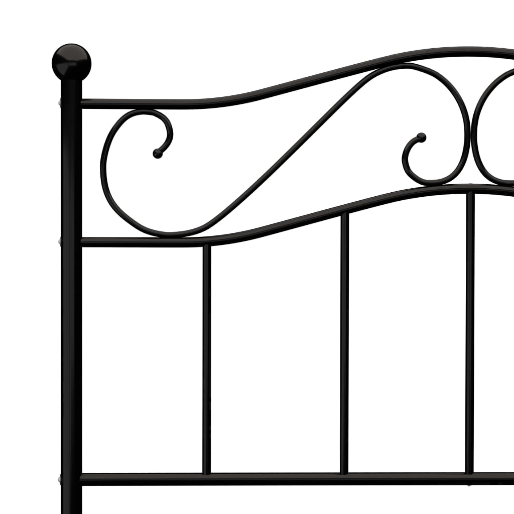 Giroletto Nero in Metallo 100x200 cm | homemem39