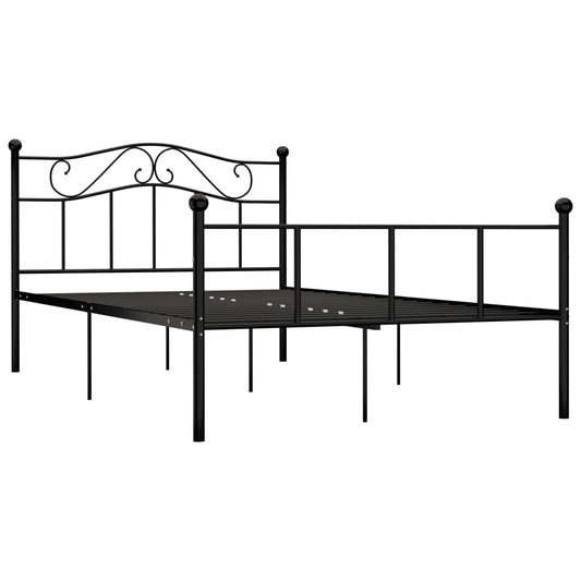 Giroletto Nero in Metallo 160x200 cm | homemem39