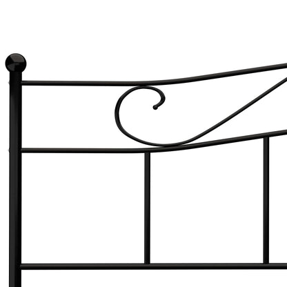 Giroletto Nero in Metallo 180x200 cm | homemem39