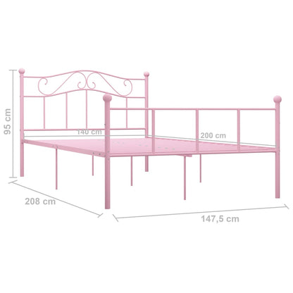 Giroletto Rosa in Metallo 140x200 cm | homemem39