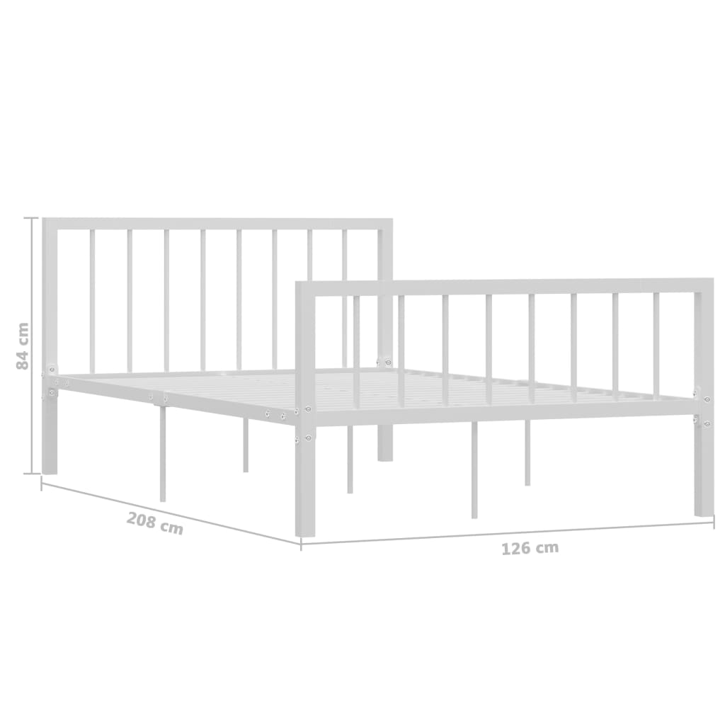 Giroletto Bianco in Metallo 120x200 cm | homemem39