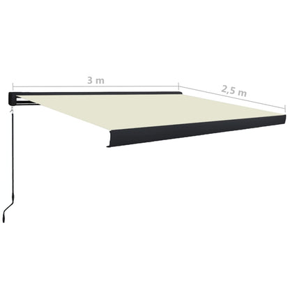 Tenda a Cassonetto Manuale 300x250 cm Crema