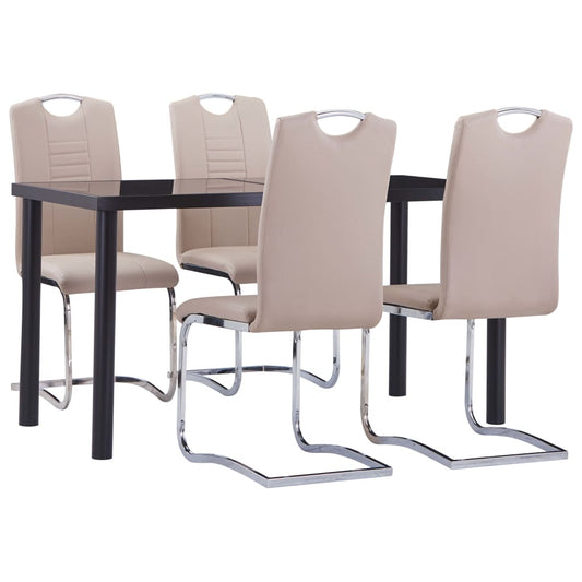 Set da Pranzo 5 pz in Similpelle Cappuccino - homemem39