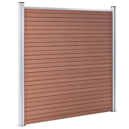 Recinzione da Giardino in WPC 699x186 cm Marrone | homemem39