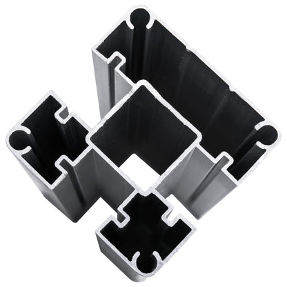 Recinzione da Giardino in WPC 699x186 cm Marrone | homemem39