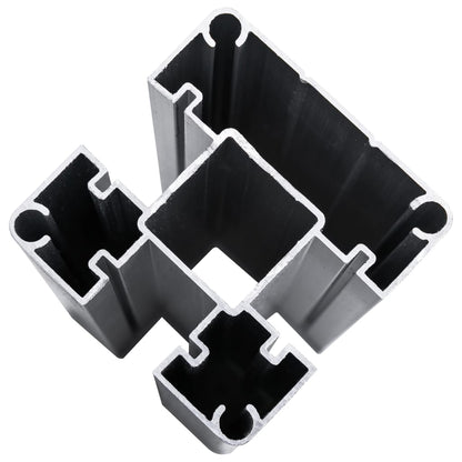 Recinzione da Giardino in WPC 1218x186 cm Marrone | homemem39