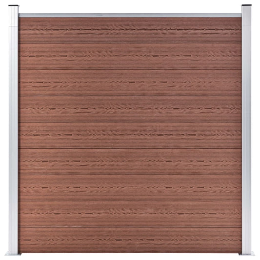 Pannelli Recinzione 2 Quadrati 1 Inclinato 446x186cm Marrone | homemem39