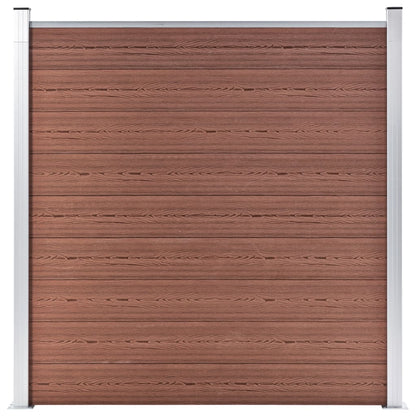 Pannelli Recinzione 8 Quadrati 1 Inclinato 1484x186cm Marrone | homemem39
