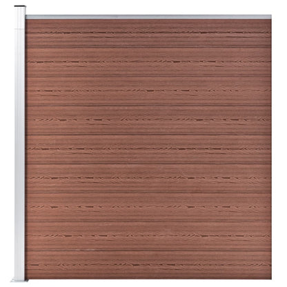 Pannelli Recinzione 8 Quadrati 1 Inclinato 1484x186cm Marrone | homemem39