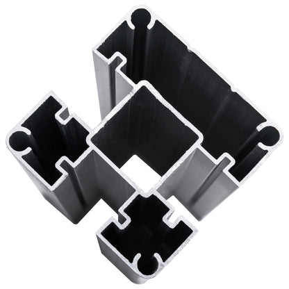 Pannello di Recinzione in WPC 353x106 cm Marrone - homemem39