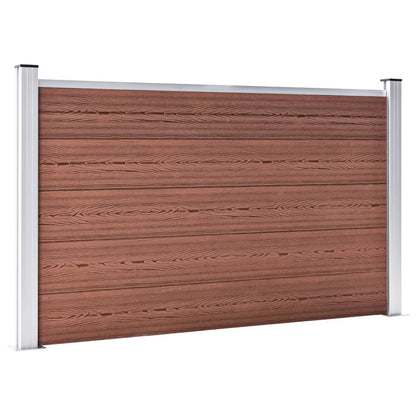 Pannello di Recinzione in WPC 699x106 cm Marrone | homemem39