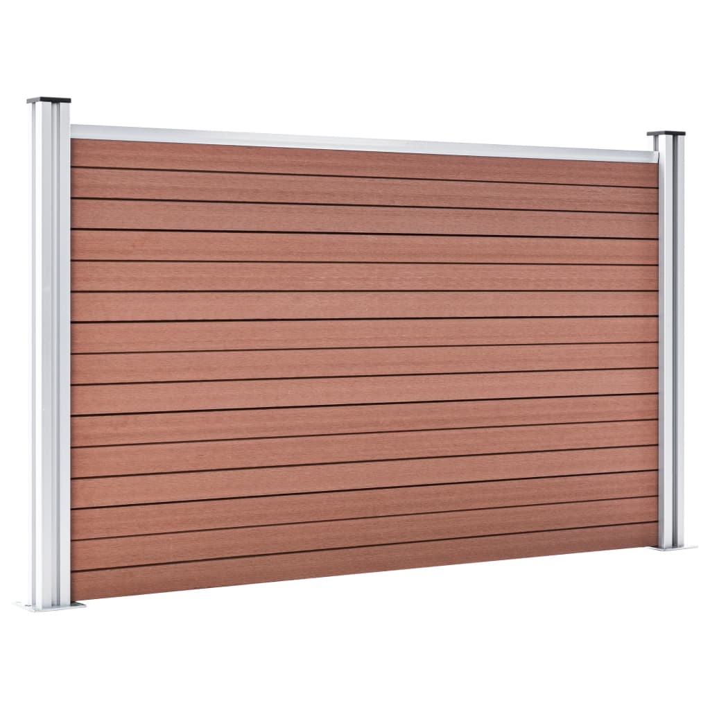 Pannello di Recinzione in WPC 872x106 cm Marrone | homemem39