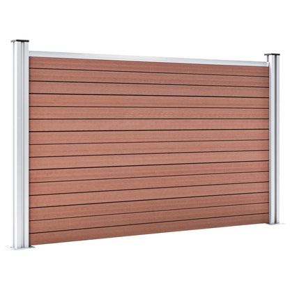 Pannello di Recinzione in WPC 872x106 cm Marrone - homemem39