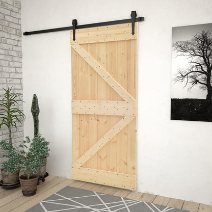 Porta 80x210 cm in Legno Massello di Pino
