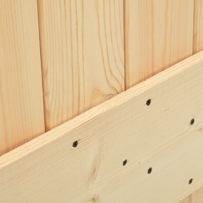 Porta 90x210 cm in Legno Massello di Pino - homemem39