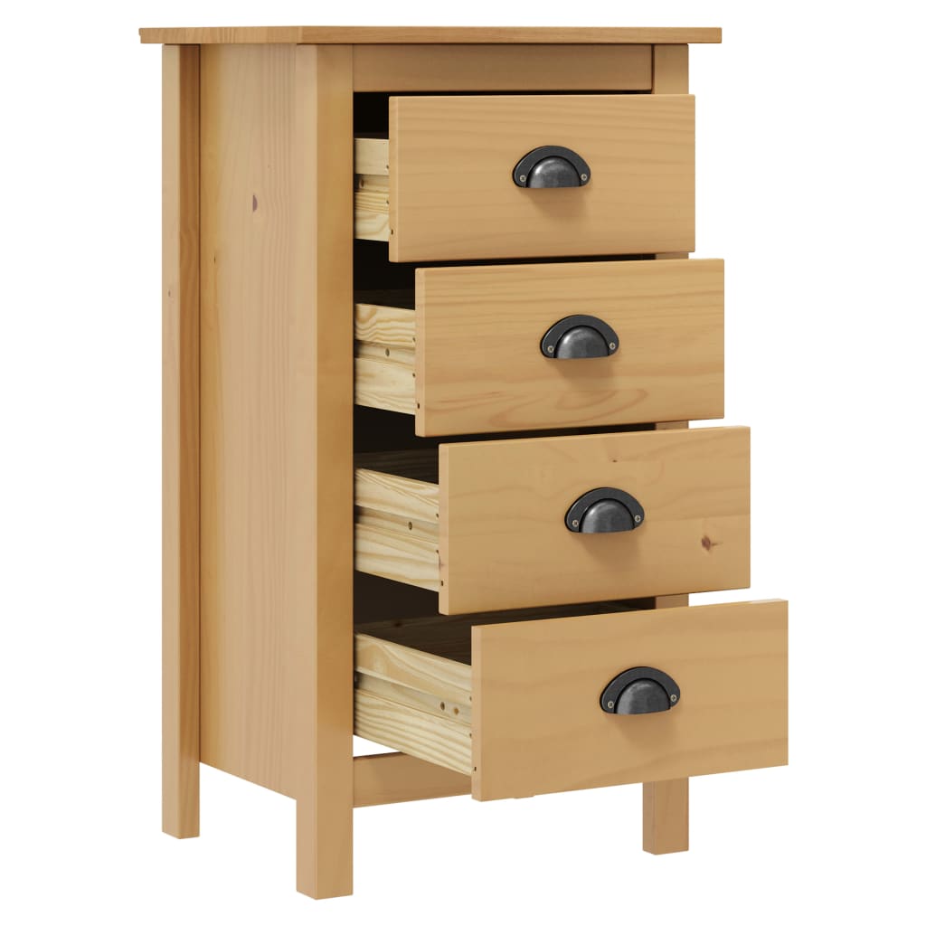 Credenza Hill 46x35x80 cm Legno Massello di Pino