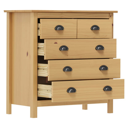 Credenza Hill 79x40x80 cm Legno Massello di Pino - homemem39
