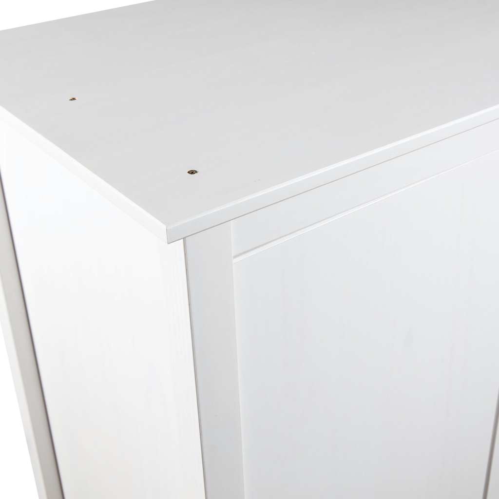 Armadio a 2 Ante Hill Bianco 89x50x170cm in Legno di Pino - homemem39