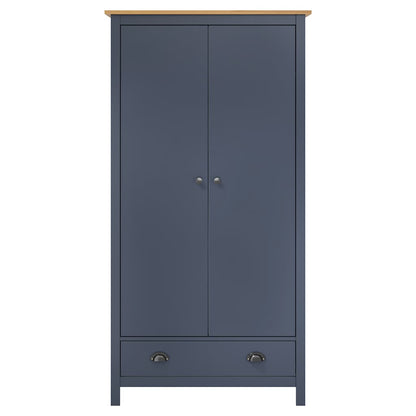 Armadio a 2 Ante Hill Grigio 89x50x170 cm in Legno di Pino | homemem39