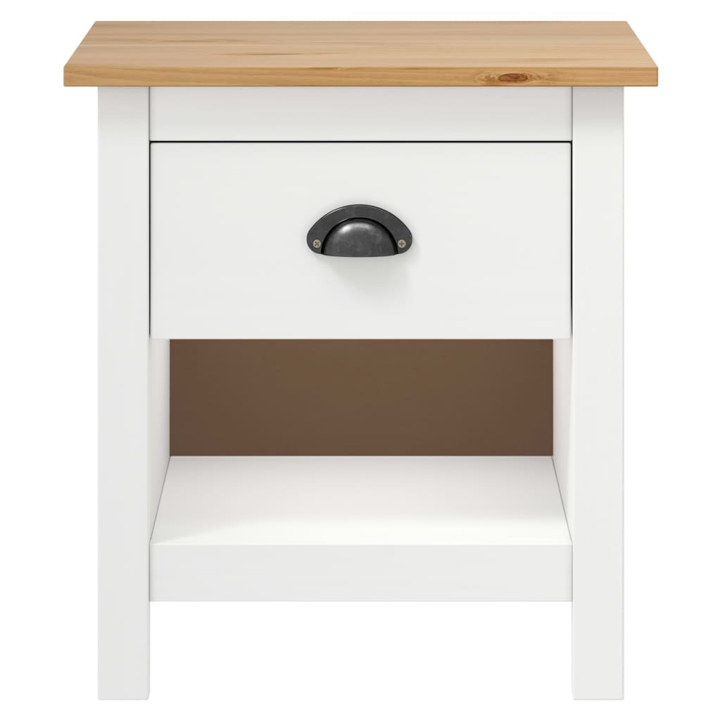 Comodini Hill 2 pz 46x35x49,5 cm Legno Massello di Pino | homemem39