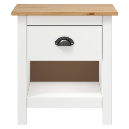 Comodini Hill 2 pz 46x35x49,5 cm Legno Massello di Pino | homemem39