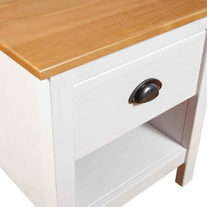 Comodini Hill 2 pz 46x35x49,5 cm Legno Massello di Pino | homemem39