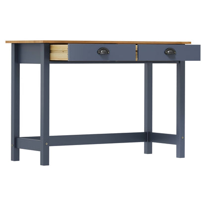 Consolle Hill con 2 Cassetti Grigia 110x45x74 cm Legno Pino | homemem39