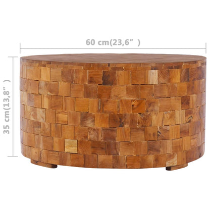 Tavolino da Salotto 60x60x35 cm in Legno Massello di Teak | homemem39