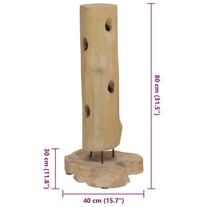 Cantinetta per 8 Bottiglie 40x30x80 cm in Legno di Teak