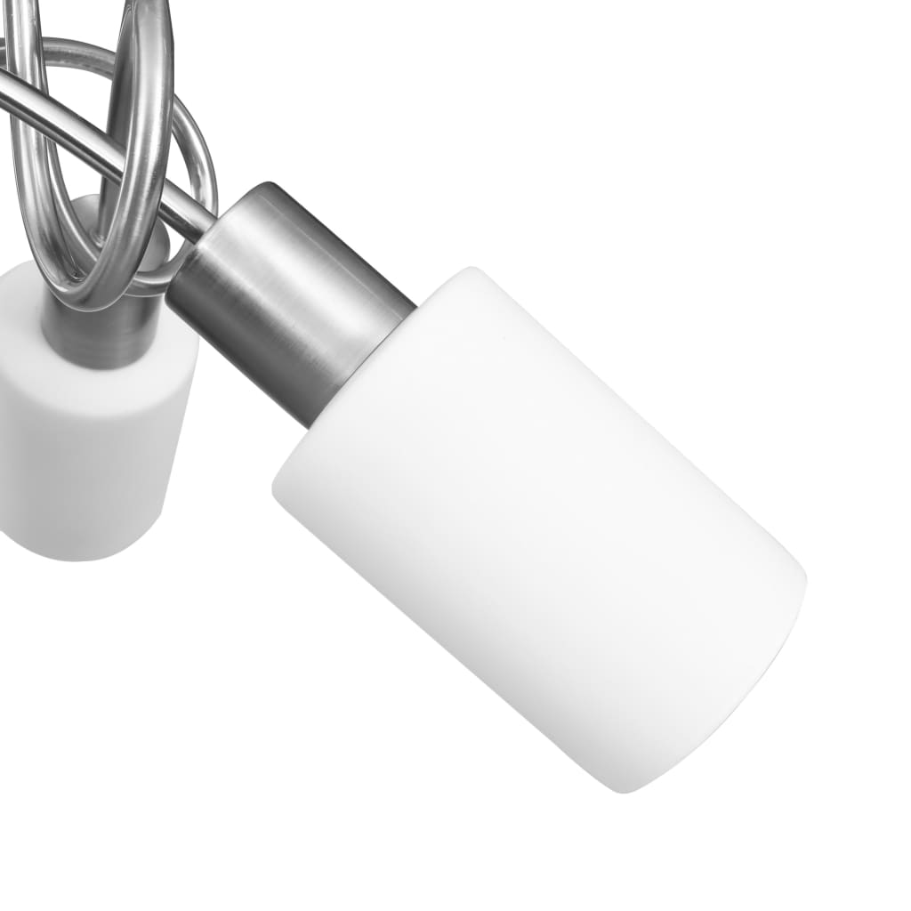 Lampadario Paralume in Ceramica a Cono Bianco 3 Lampadine E14 | homemem39