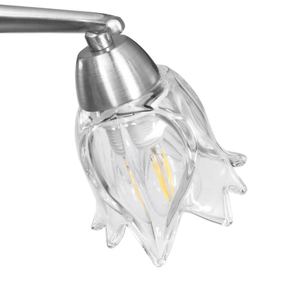 Lampadario con Paralumi in Vetro per 3 Lampadine E14 Tulipano | homemem39