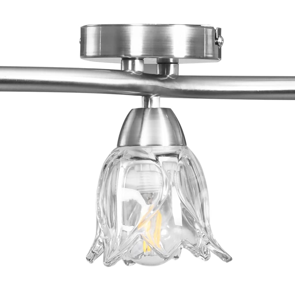 Lampadario con Paralumi in Vetro per 3 Lampadine E14 Tulipano | homemem39