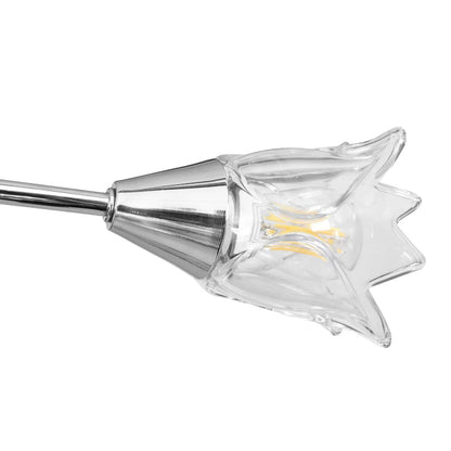 Lampadario con Paralumi in Vetro per 5 Lampadine E14 Tulipano | homemem39