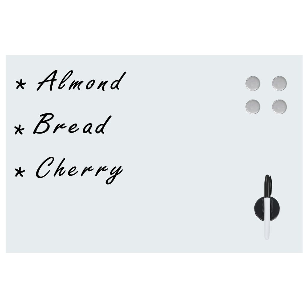 Lavagna Magnetica a Parete in Vetro 50x30 cm - homemem39